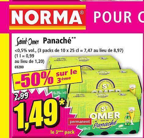 Promo Panach Saint Omer Chez Norma