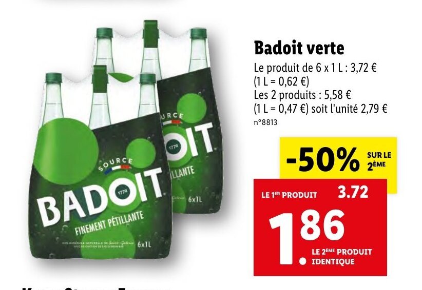 Promo Badoit Verte Chez Lidl