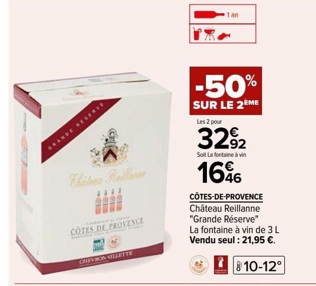 Promo Côtes de provence chez Carrefour