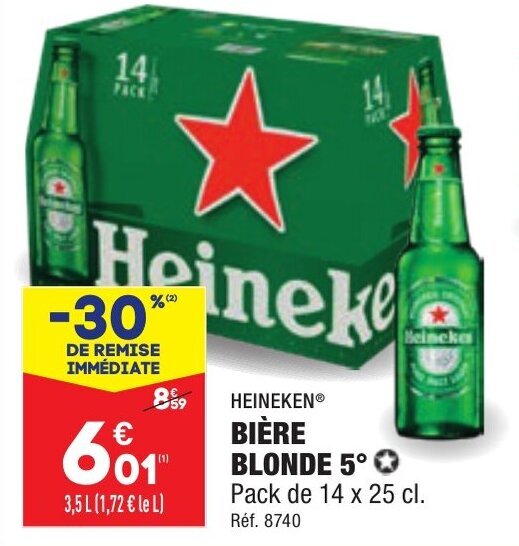 Promo Bière blonde 5 chez ALDI