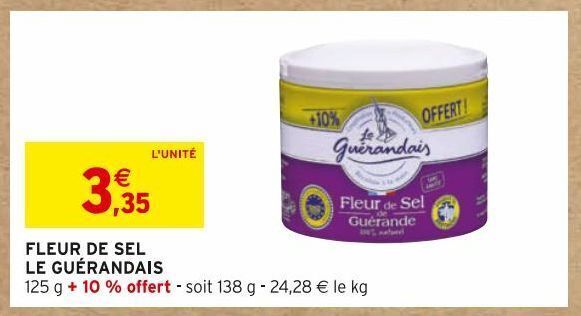 Promo Fleur De Sel Le Gu Randais Chez Intermarch