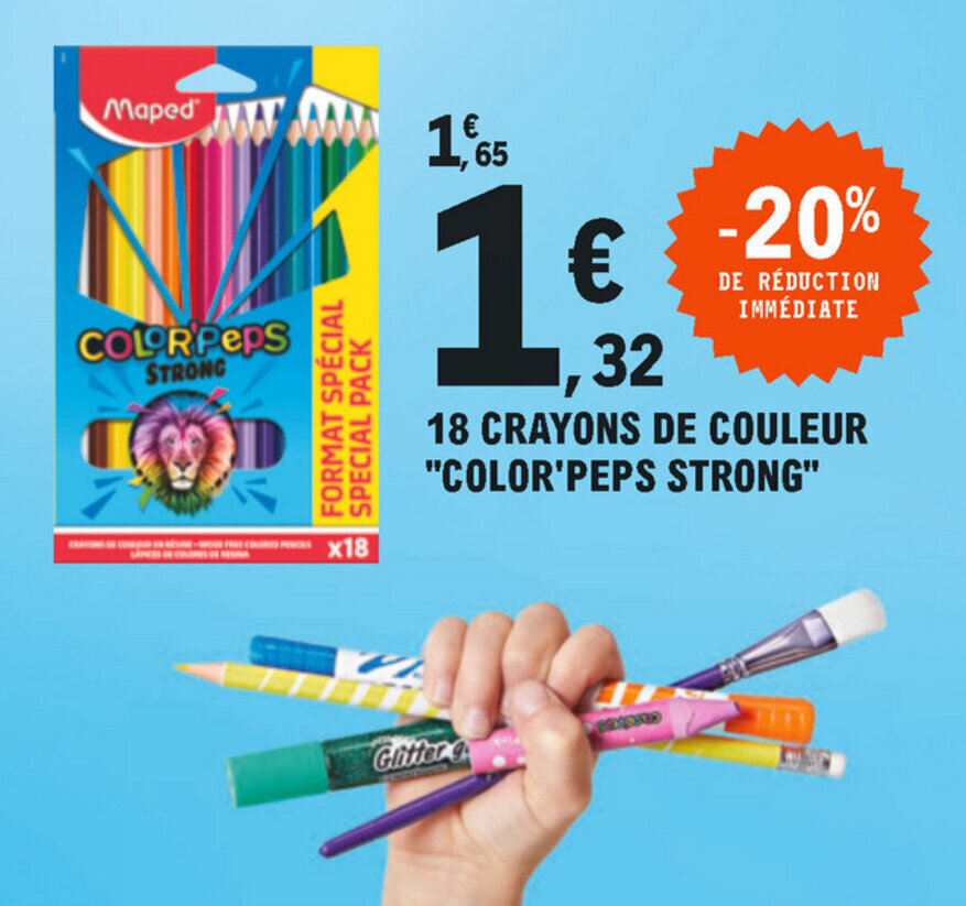 Promo Crayons De Couleur Color Peps Strong Chez E Leclerc