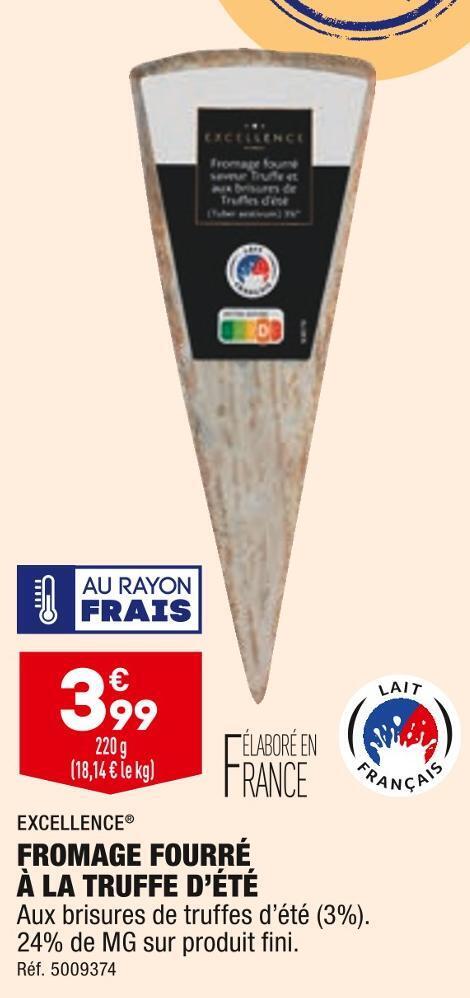 Promo Excellence Fromage Fourr La Truffe D T Chez Aldi