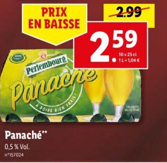 Promo Panaché chez Lidl