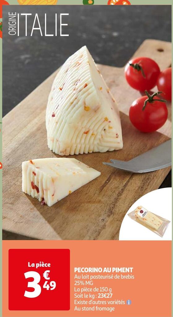 Promo Pecorino Au Piment Chez Auchan