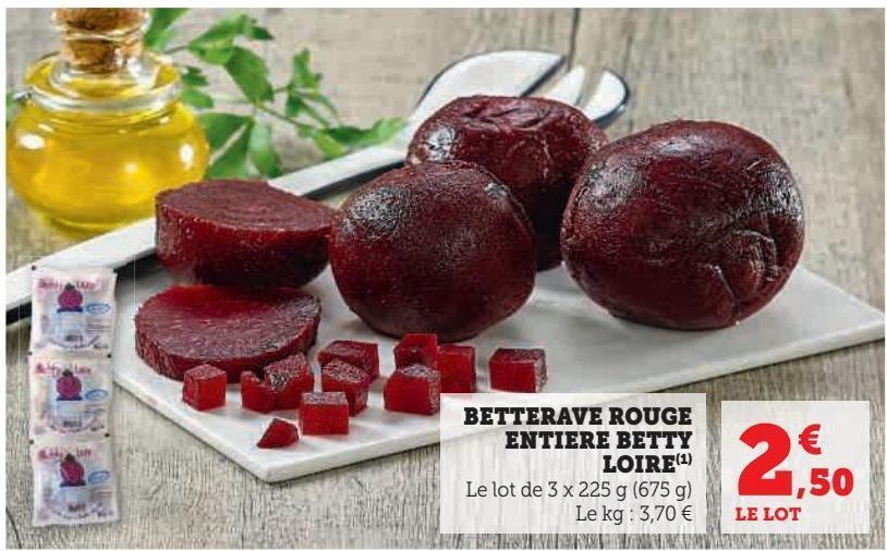 Promo Betterave Rouge Entiere Betty Loire Chez Super U