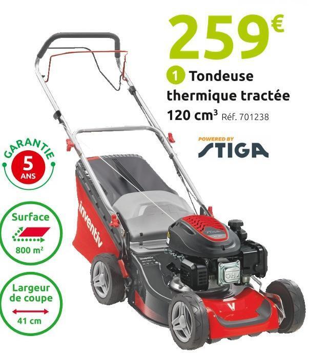 Promo Inventiv Tondeuse Thermique Tract E T Ts Chez Mr Bricolage