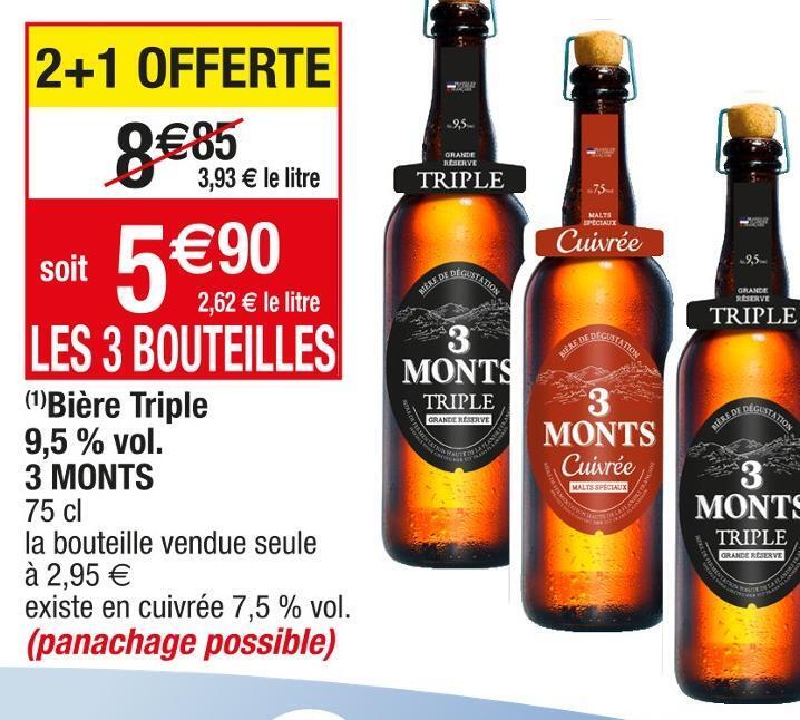 Promo Monts Bi Re Triple Vol Chez Cora