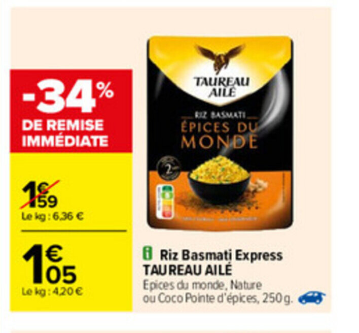 Promo Riz Basmati Express Chez Carrefour