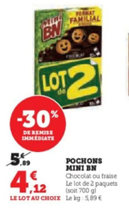 Promo Pochons Mini Bn Chez Super U