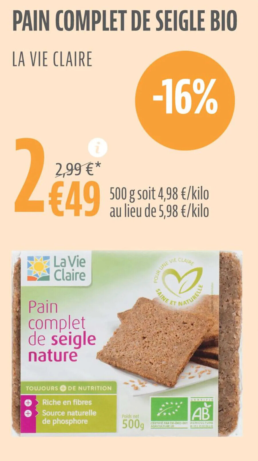 Toutes les promotions de Pain de seigle Trouvez et découvrez la