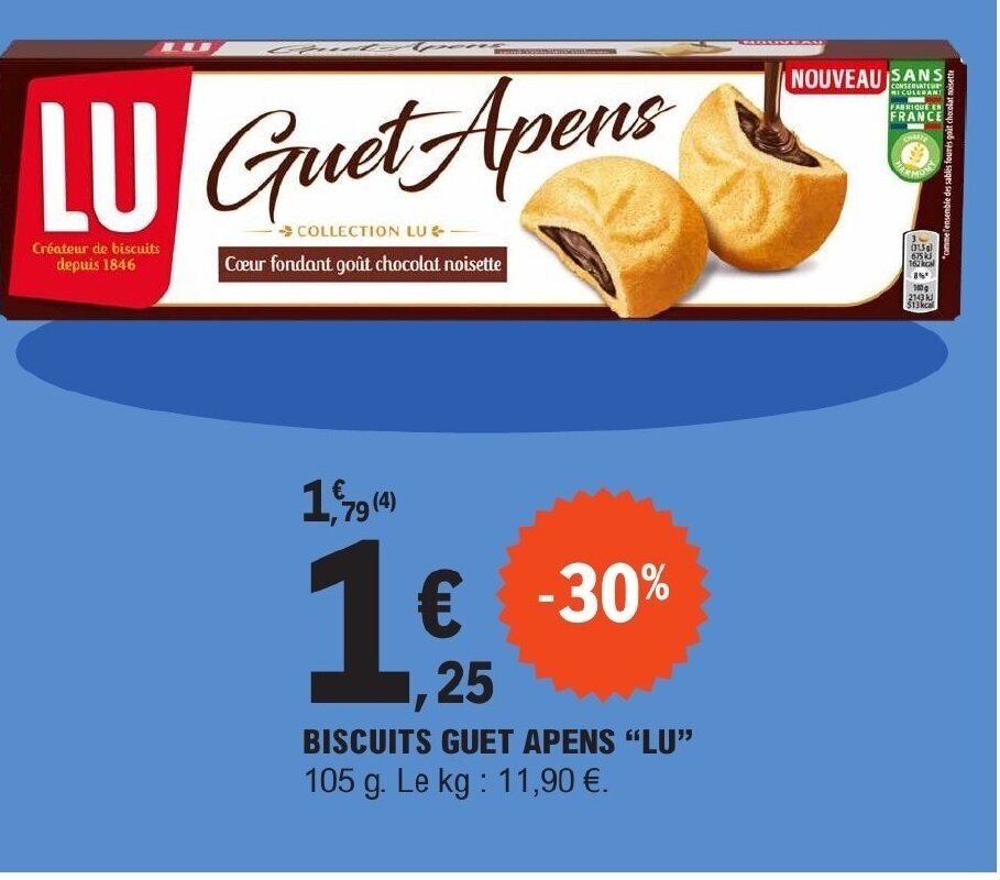 Promo Biscuits Guet Apens Lu Chez E Leclerc