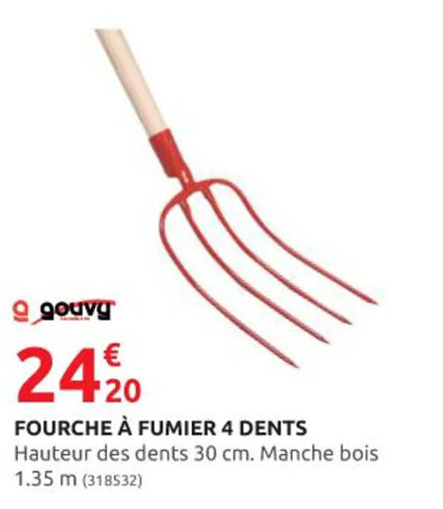 Promo Fourche Fumier Dents Chez Rural Master