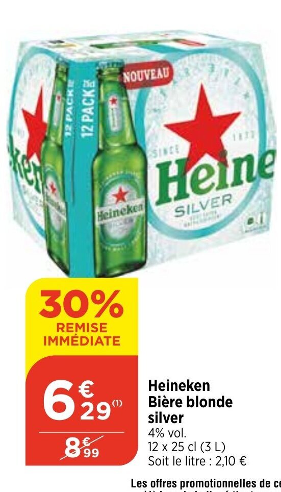 Promo Heineken Bi Re Blonde Silver Chez Maximarch