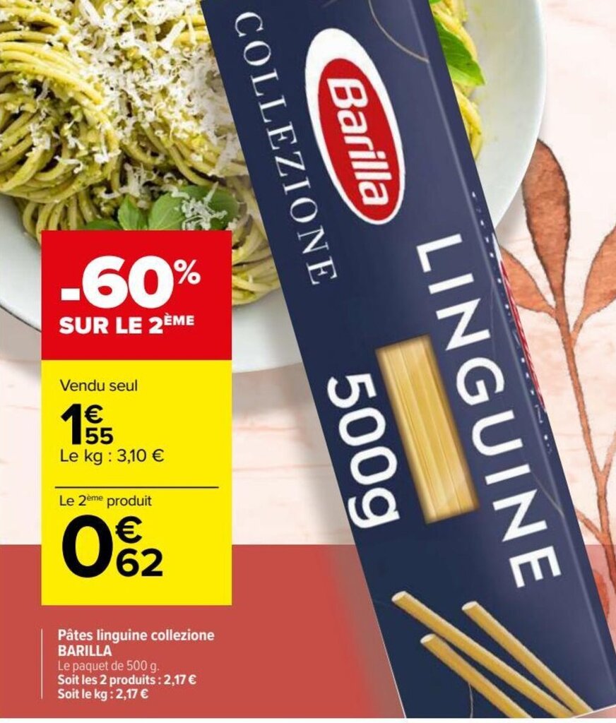 Promo P Tes Linguine Collezione Barilla Chez Carrefour