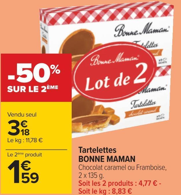 Promo Bonne Maman Tartelettes Chez Carrefour