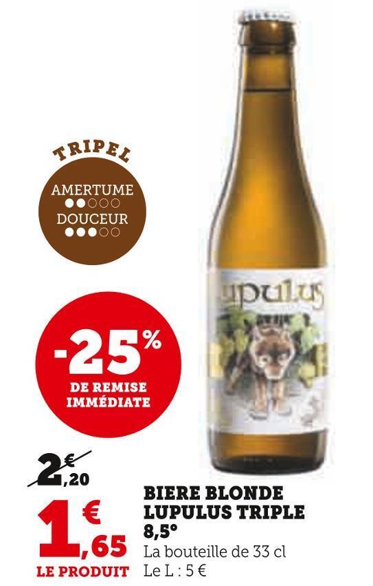 Promo Grisette Biere Blonde Bio Sans Gluten 5 5 Chez Hyper U