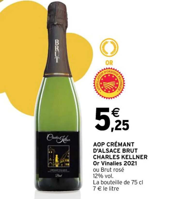 Promo Aop Cr Mant D Alsace Brut Charles Kellner Or Vinalies Chez