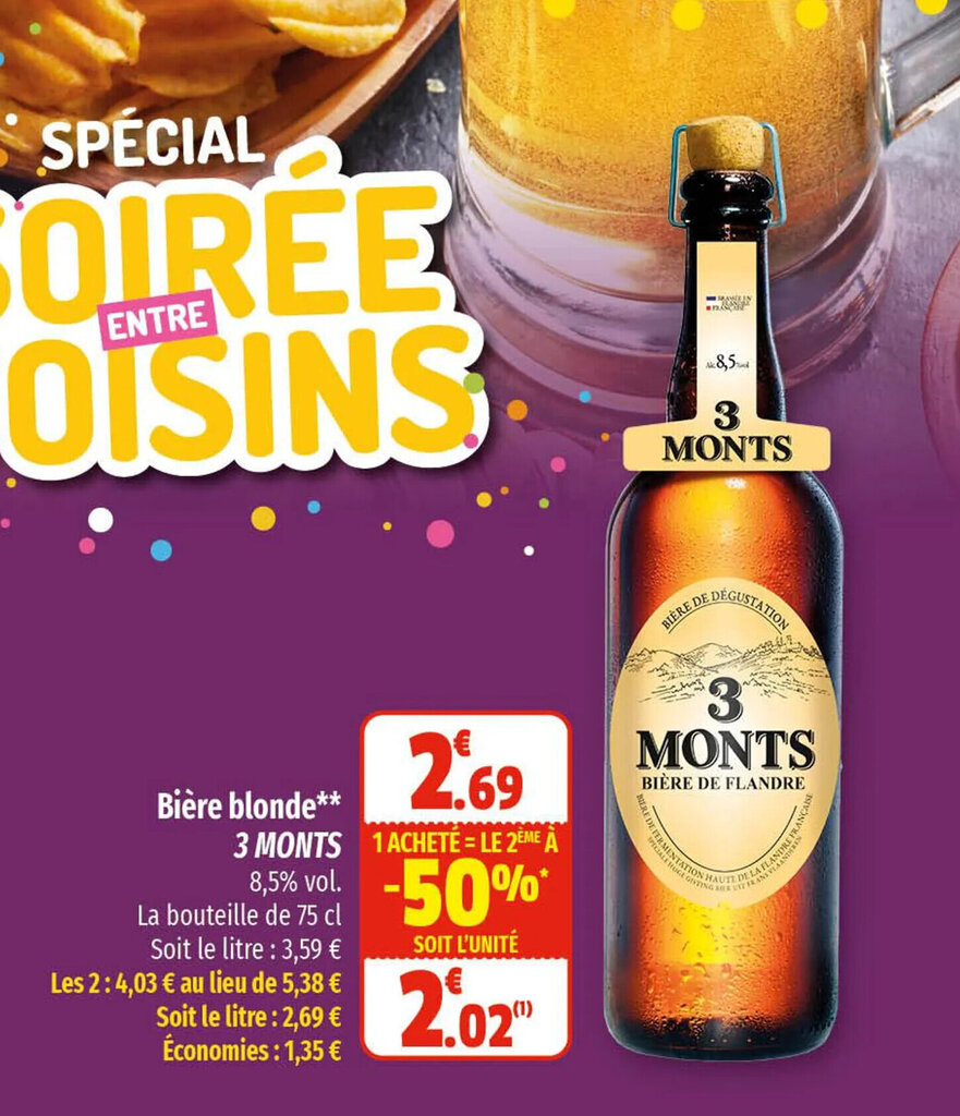 Promo Bi Re Blonde Monts Chez Coccinelle Supermarch