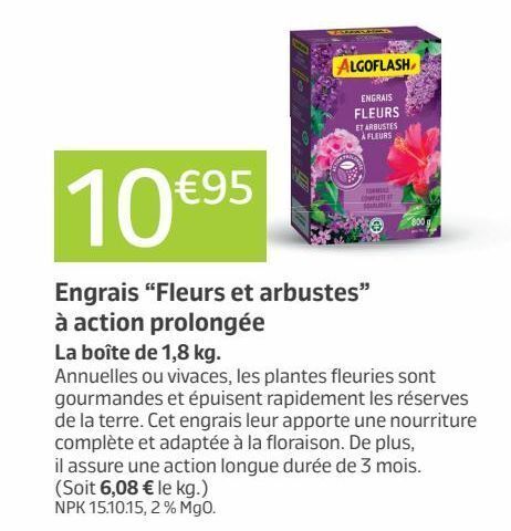 Promo Engrais fleurs et arbustes à action prolongée chez Jardiland