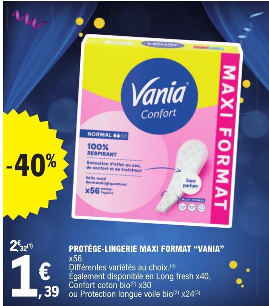 Promo Prot Ge Lingerie Maxi Format Vania Chez E Leclerc