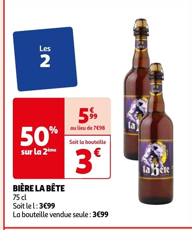 Promo BIÈRE LA BÊTE chez Auchan