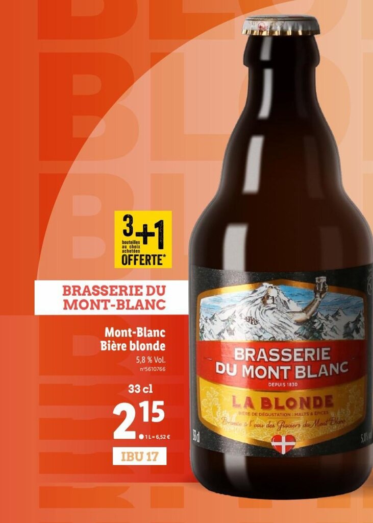 Promo Mont Blanc Bi Re Blonde Chez Lidl