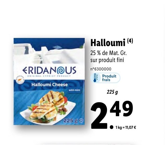 Promo Halloumi Chez Lidl