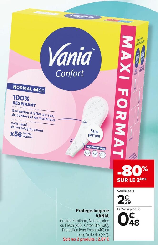 Promo Vania protège lingerie chez Carrefour Market