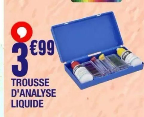 Promo Trousse D Analyse Liquide Chez La Foir Fouille