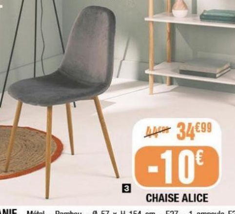 Promo Chaise Alice Chez La Foir Fouille