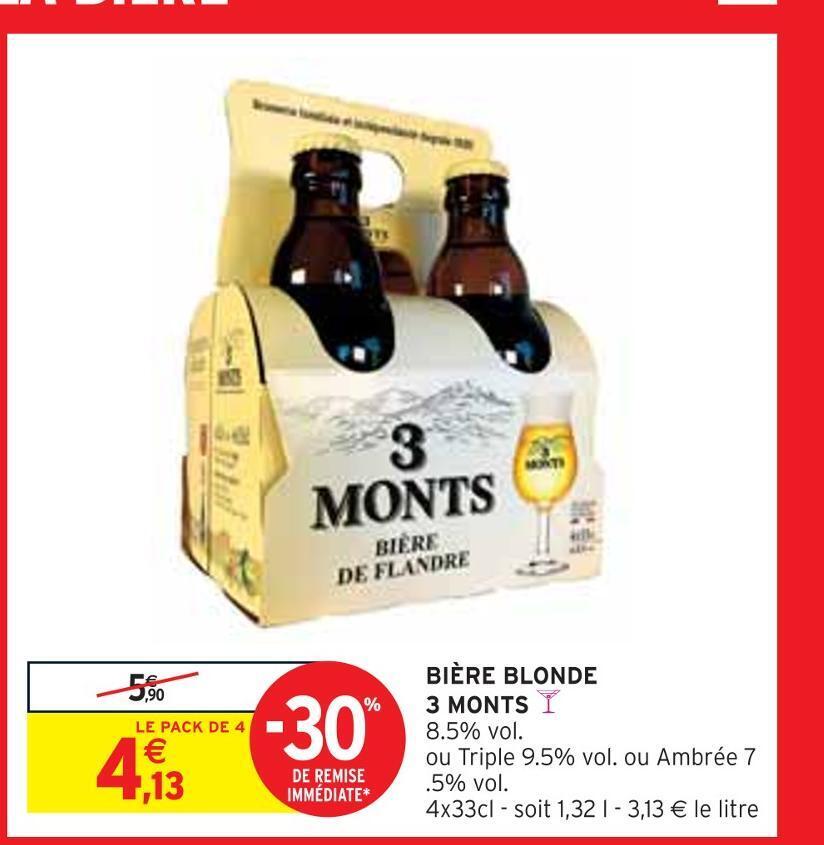 Promo Monts Bi Re Blonde Chez Intermarch