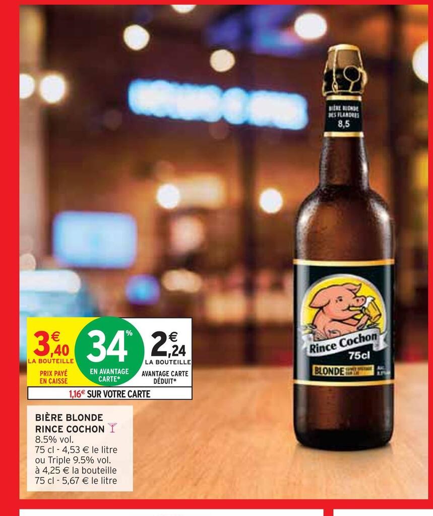 Promo Rince Cochon Bi Re Blonde Chez Intermarch