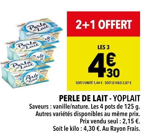 Promo Yoplait Perle De Lait Chez Supeco