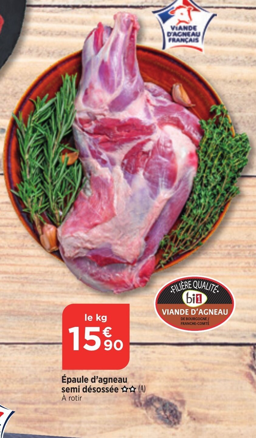 Promo Épaule d agneau semi désossée A A rotir chez Maximarché