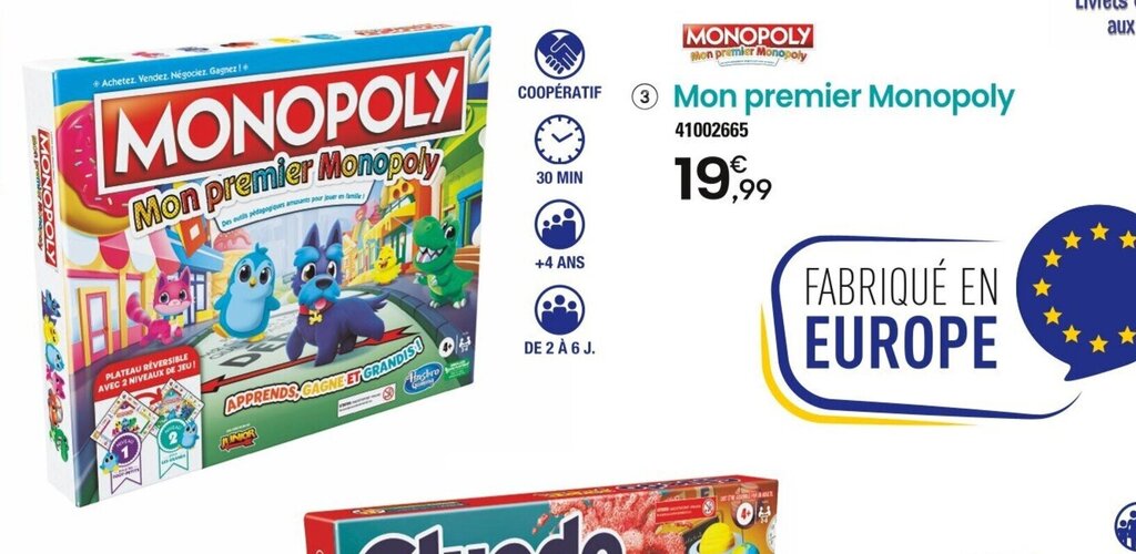 Promo Monopoly Mon Premier Monopoly Chez Jou Club