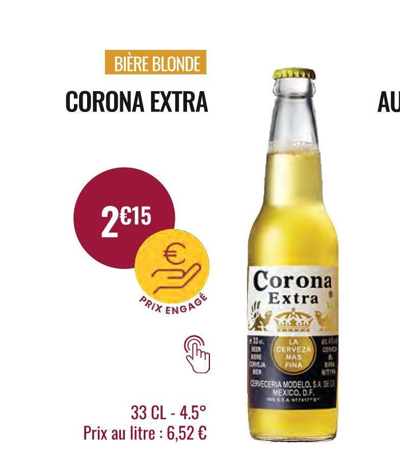 Promo Corona Extra Bi Re Blonde Chez Nicolas