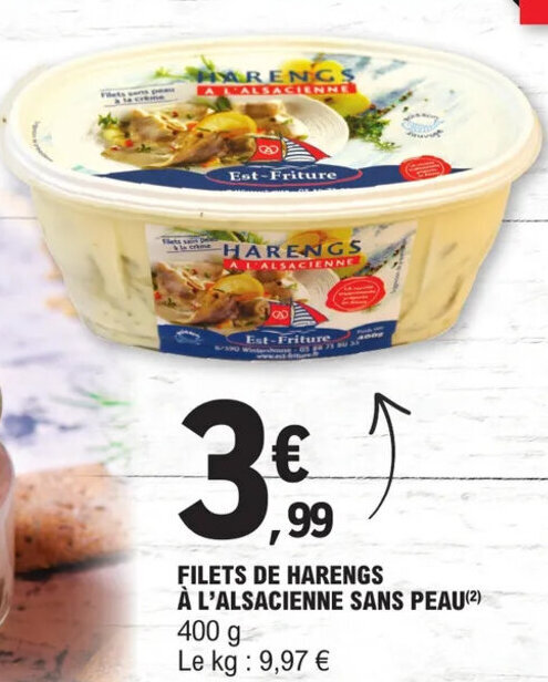 Promo Filets De Harengs L Alsacienne Sans Peau Chez E Leclerc