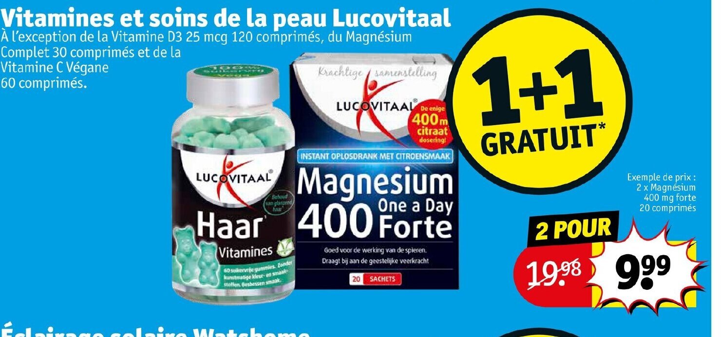 Promo Vitamines Et Soins De La Peau Lucovitaal Chez Kruidvat