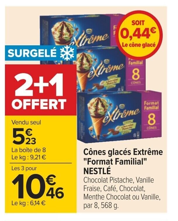 Promo C Nes Glac S Extr Me Format Familial Nestl Chez Carrefour