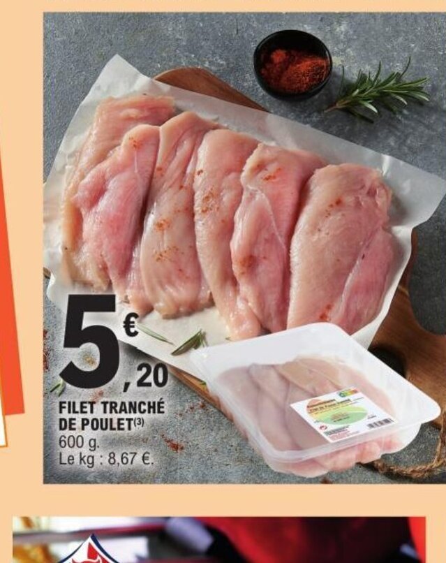 Promo Filet Tranch De Poulet Chez E Leclerc Espace Culturel