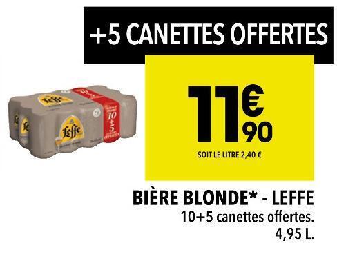 Promo Leffe Bi Re Blonde Chez Supeco