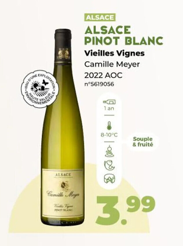 Promo Alsace Pinot Blanc Chez Lidl