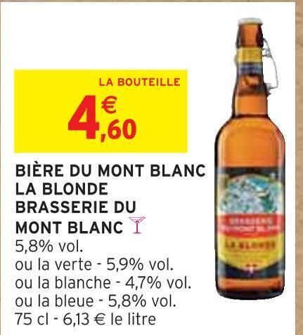 Promo Brasserie Du Mont Blanc Bi Re Du Mont Blanc La Blonde Chez