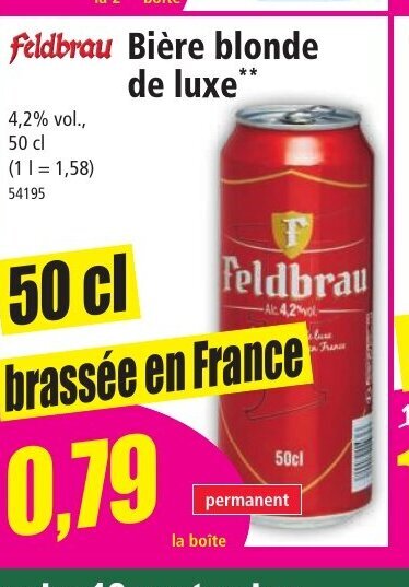 Promo Feldbrau Bi Re Blonde De Luxe Chez Norma