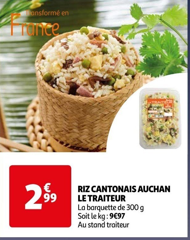 Promo RIZ CANTONAIS AUCHAN LE TRAITEUR Chez Auchan