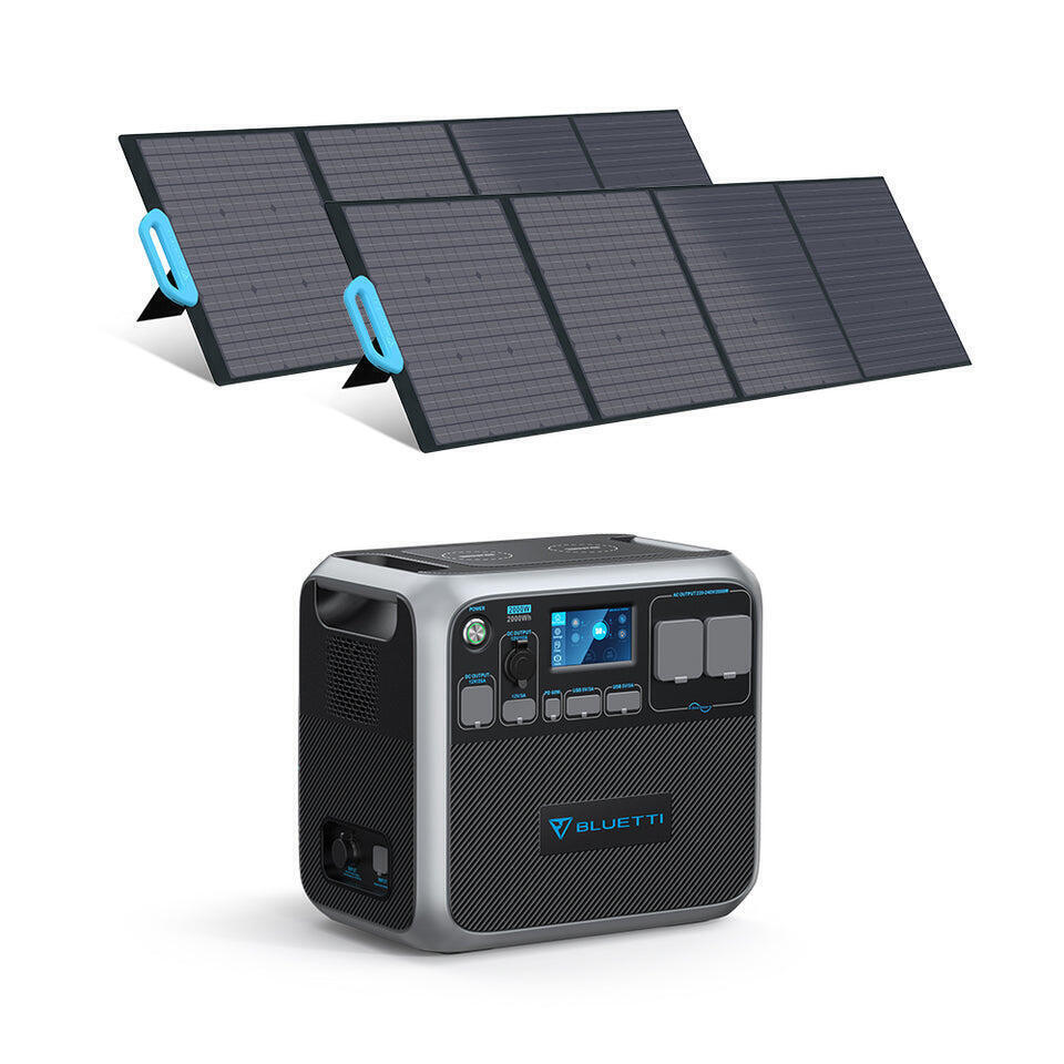 Promo Générateur solaire bluetti ac200p avec panneau solaire pv200