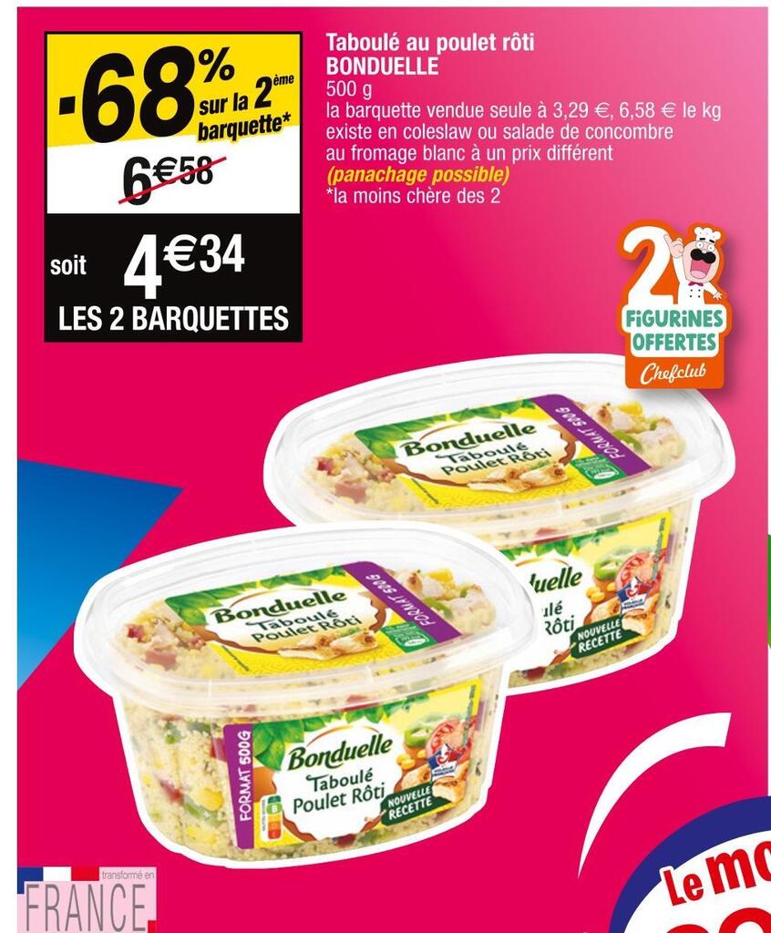 Promo Bonduelle Taboul Au Poulet R Ti Chez Cora