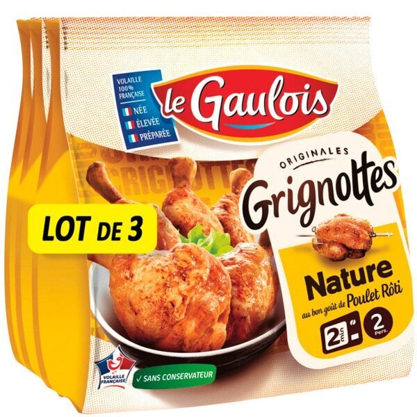 Promo Lot De Sachets De Grignottes De Poulet Le Gaulois Chez Auchan