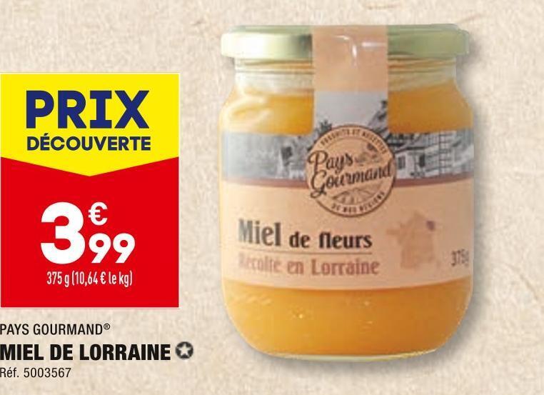 Promo Pays Gourmand Miel De Lorraine Chez Aldi